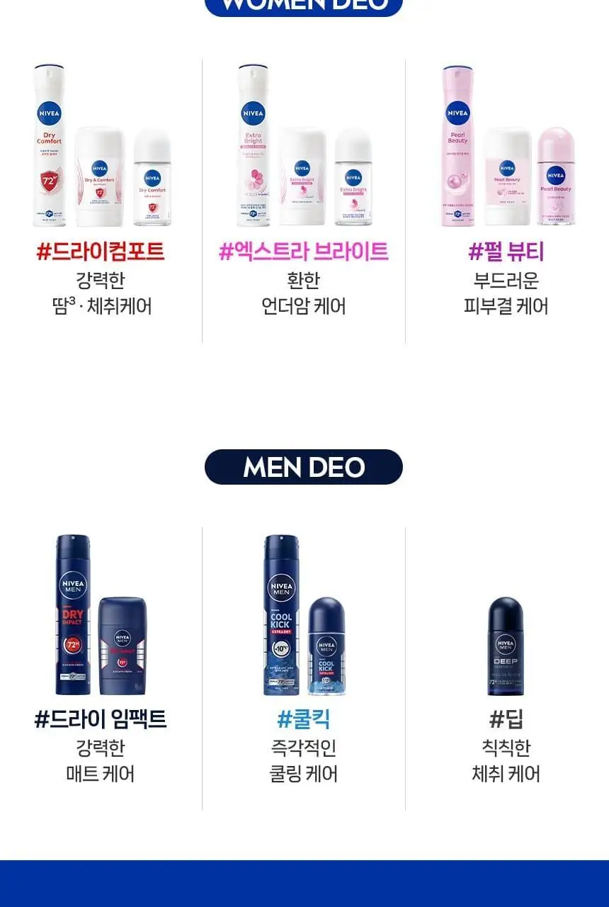 [1+1] 니베아 데오드란트 스프레이 드라이 컴포트 200ml 2입 기획 상세페이지 12